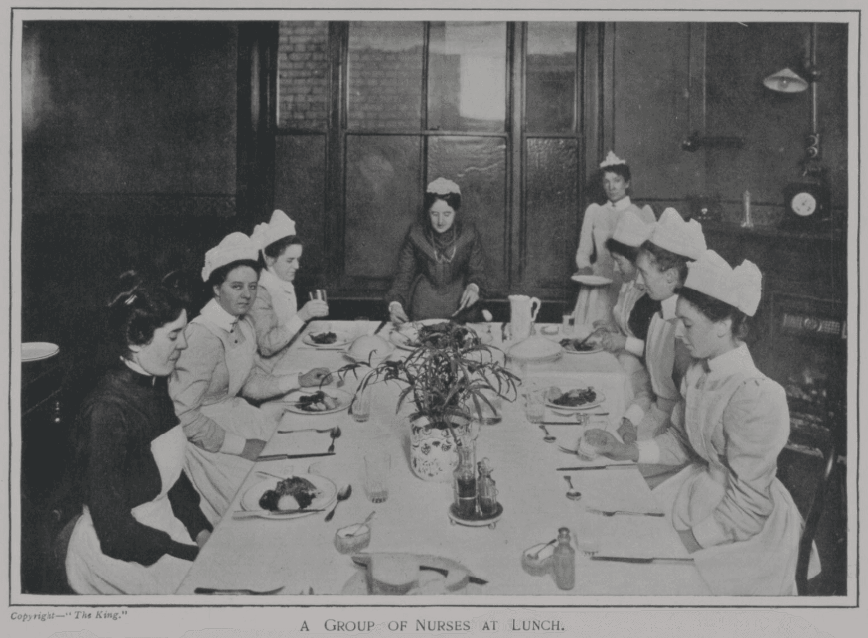 Children and nurses in a ward at the North-Eastern Hospital for Children in 1903