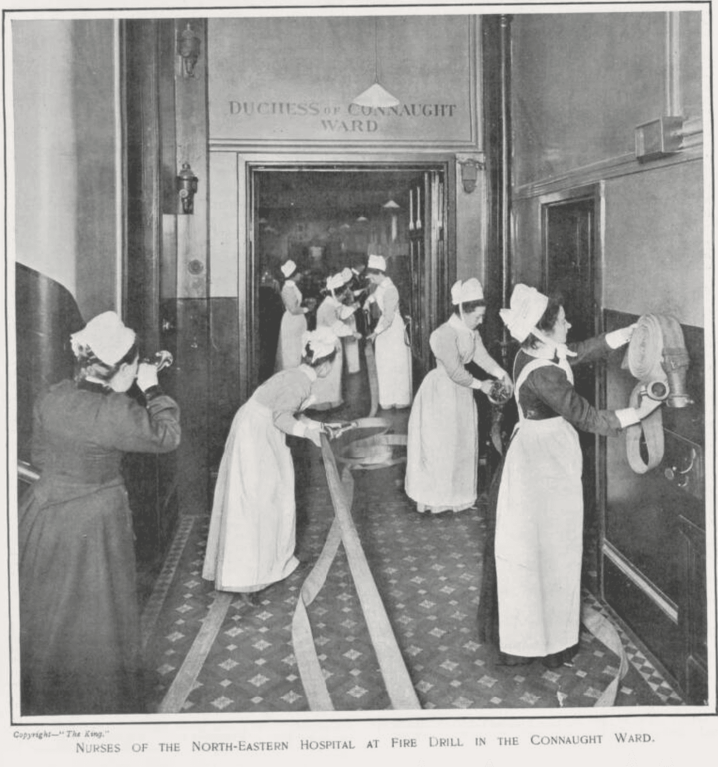 Patients and staff in the North-Eastern Hospital for Children